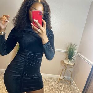 Chic Black Long Sleeve Dress